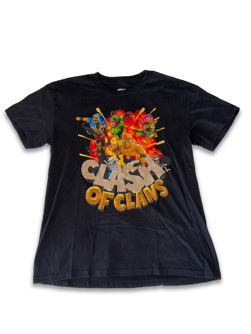 World Of Clash Black Tee Men's | Size L | Clash Of Clans Graphic